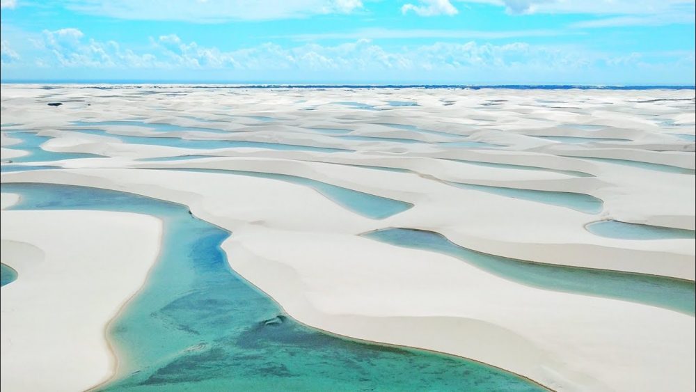 Maranhão sheets look like crumpled bedding, the landscape blends sand and water like an oasis